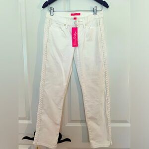 Lilly Pulitzer size 4 white jeans